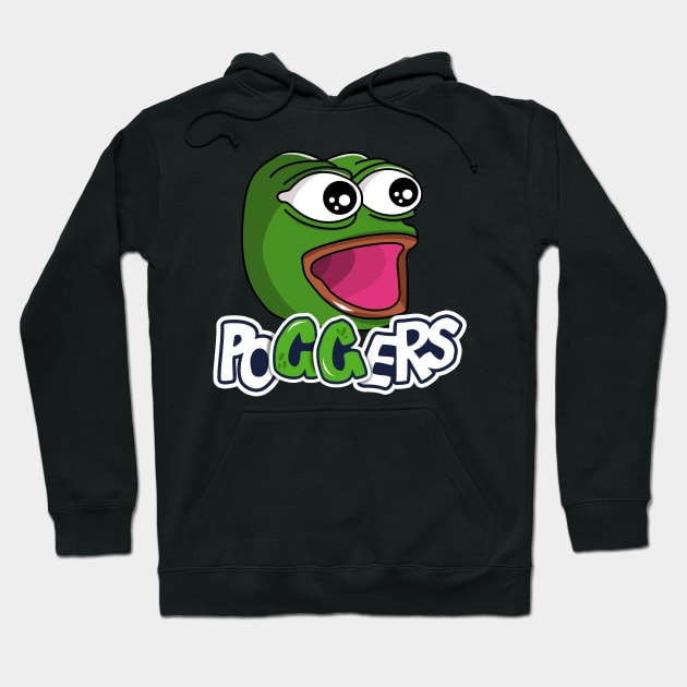 Poggers GG Twitch emote Pepe the frog Hoodie by therustyart